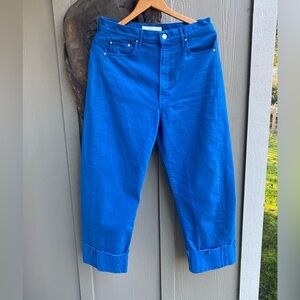 MOTHER SUPERIOR The Half Pipe Frayed Cuffed Barrel Leg Jeans 31